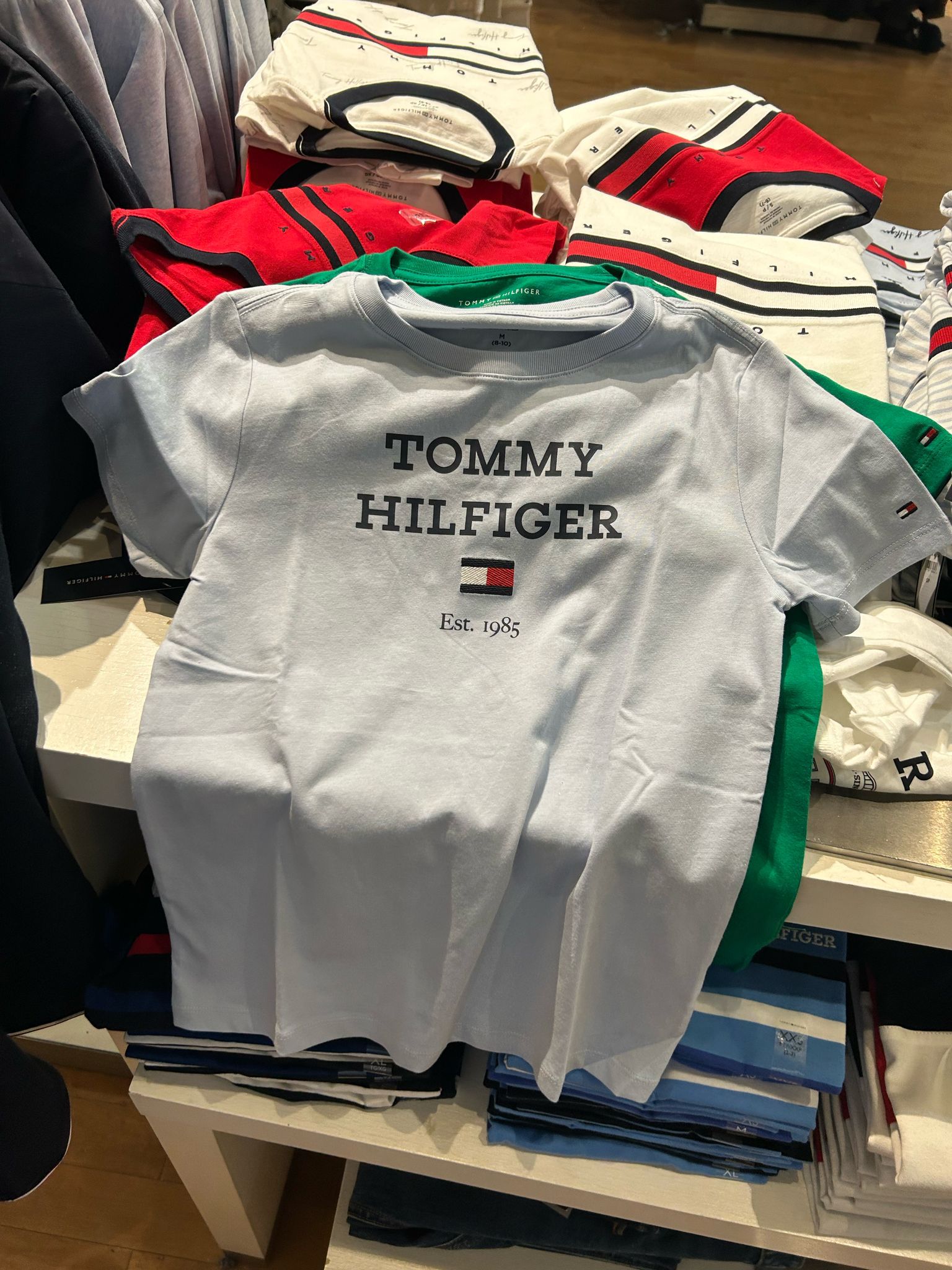 Boys' Tommy Hilfiger Logo T-Shirt/Breezy Blue
