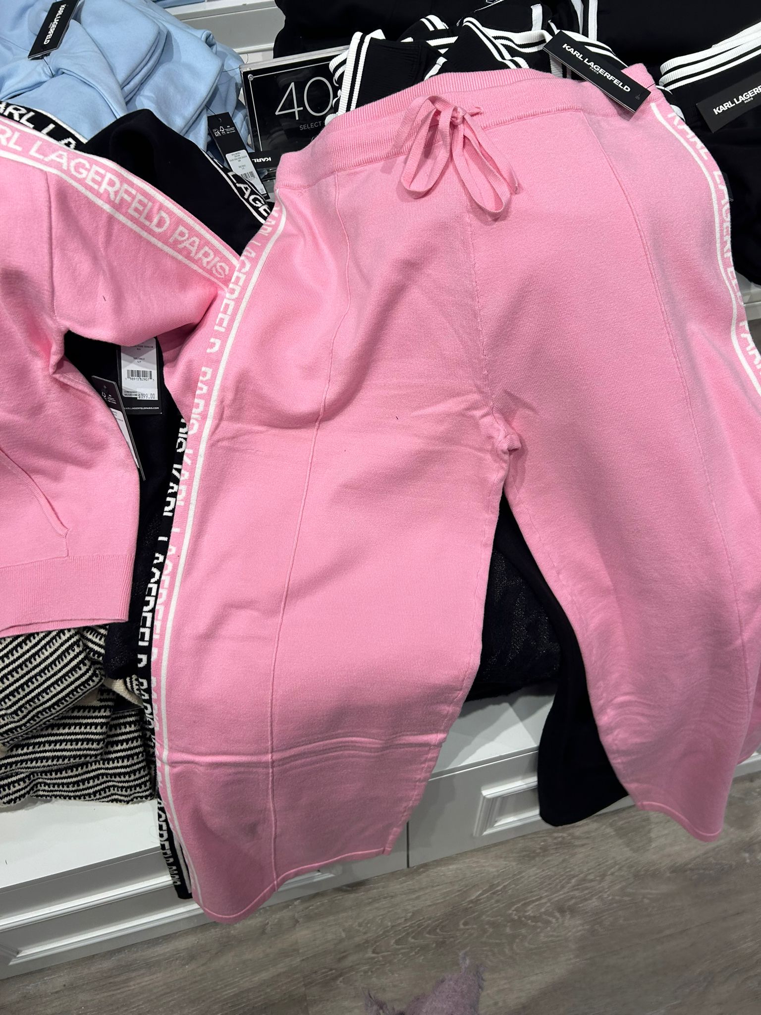 Womens' KARL LOGO SWEATER PANT Pink