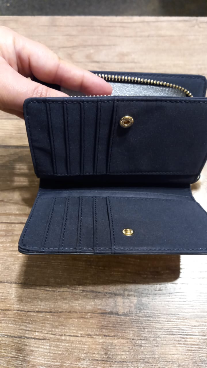 Womens' Tommy Monogram Slim Wallet-black
