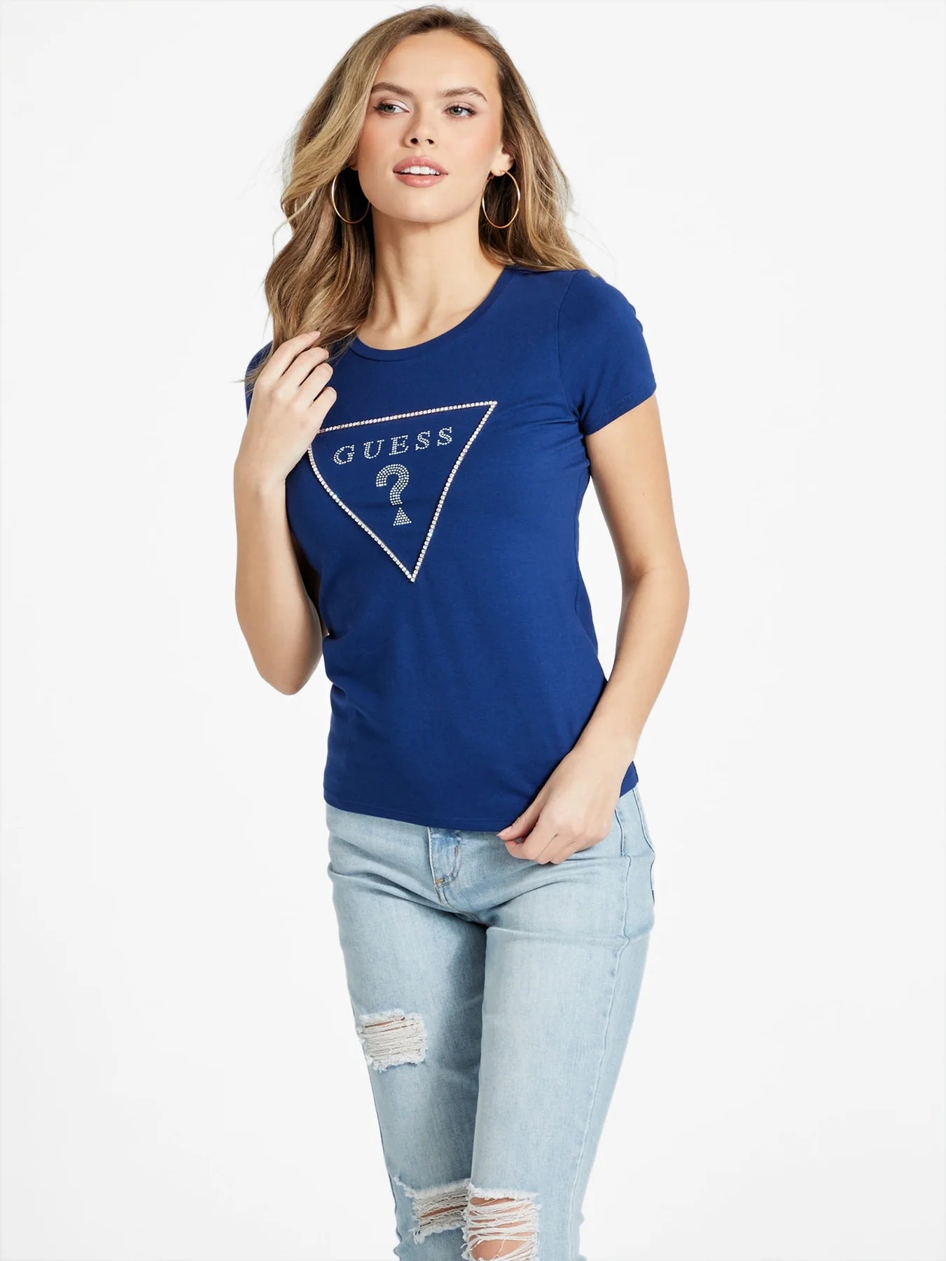 Guess Womens' carlee triangle tee
