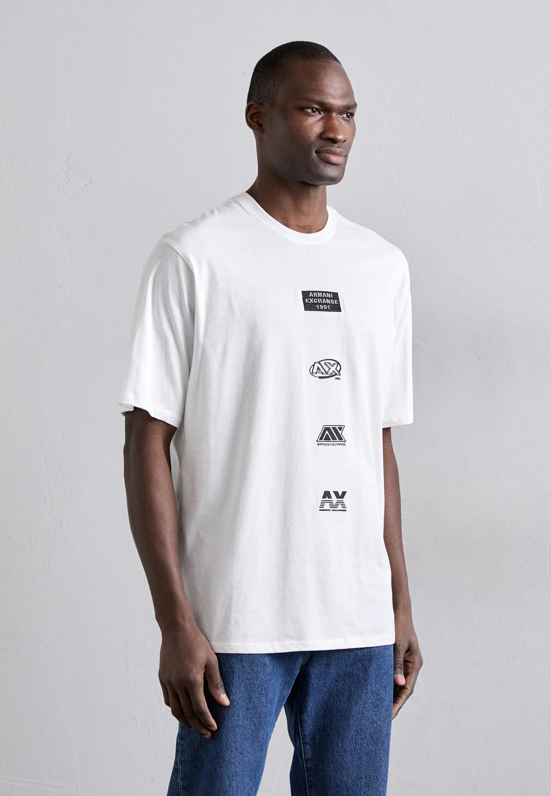 Armani Exchange Print T-shirt - off white