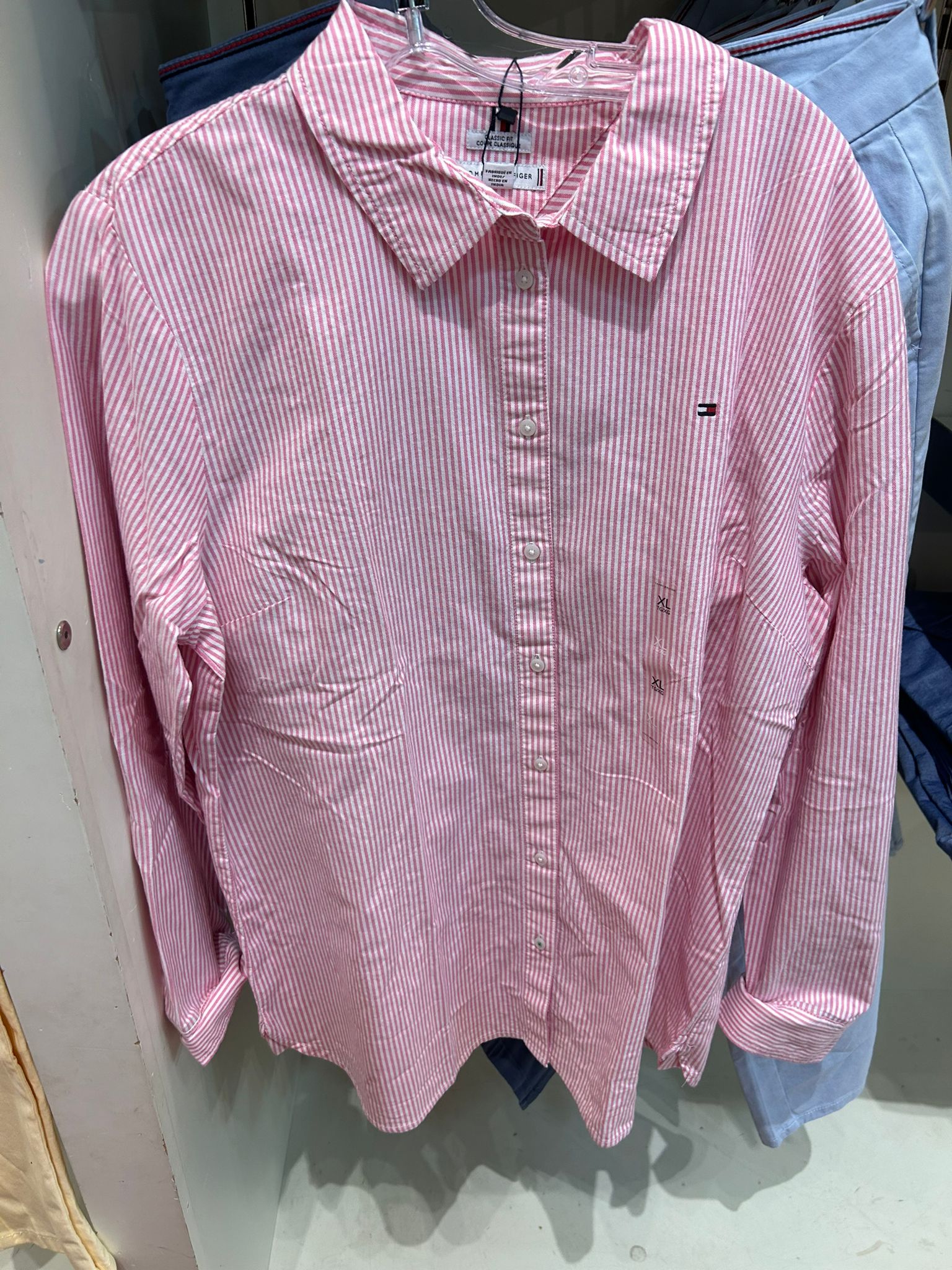 Tommy Hilfiger WOMEN Stripe Stretch Oxford Regular Fit Shirt