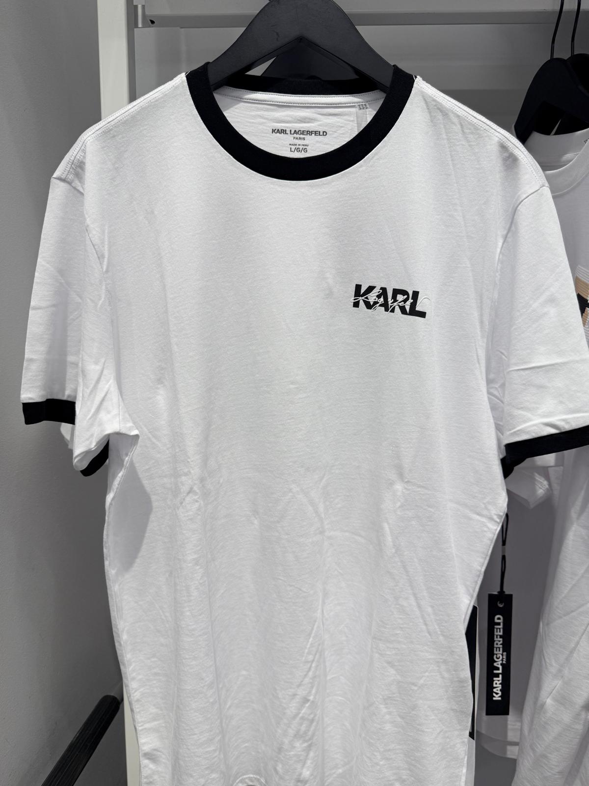 KARL LAGERFELD Men's LAYERED EFFECT LOGO TEE