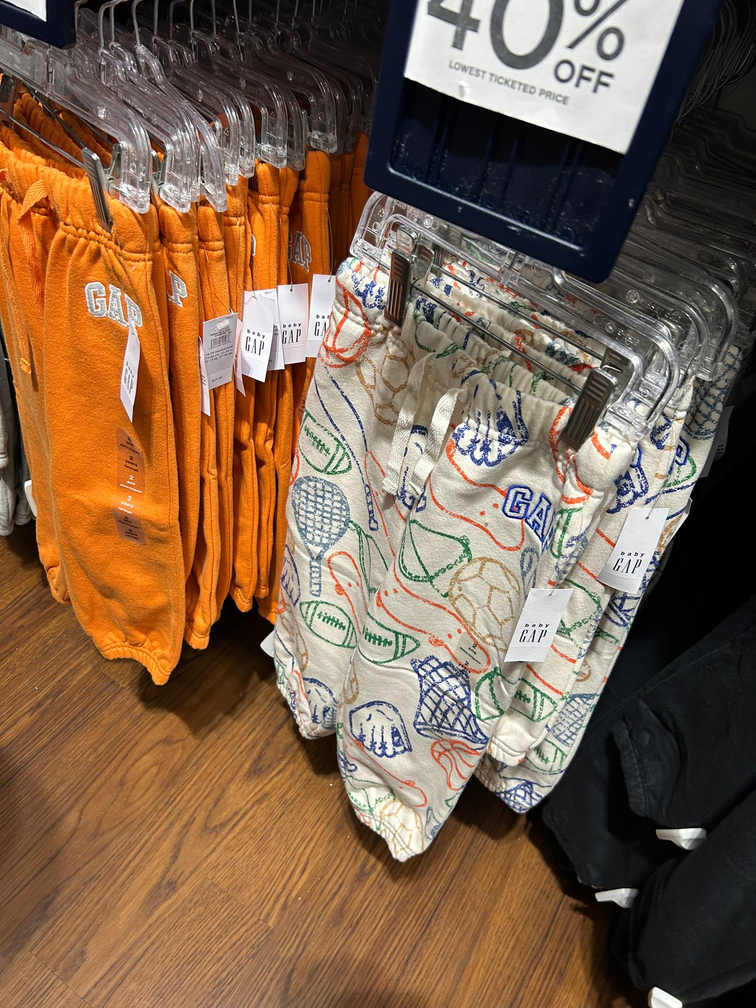 babyboy Gap Relaxed Logo Pull-On Joggers Orange Ochre