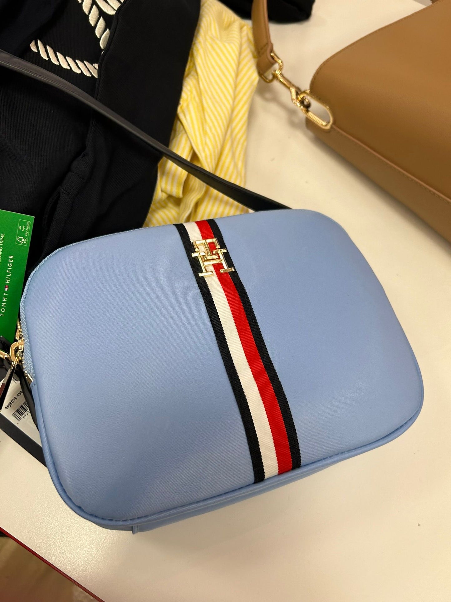 TOMMY HILFIGER Logo Crossover Bag - Light Blue