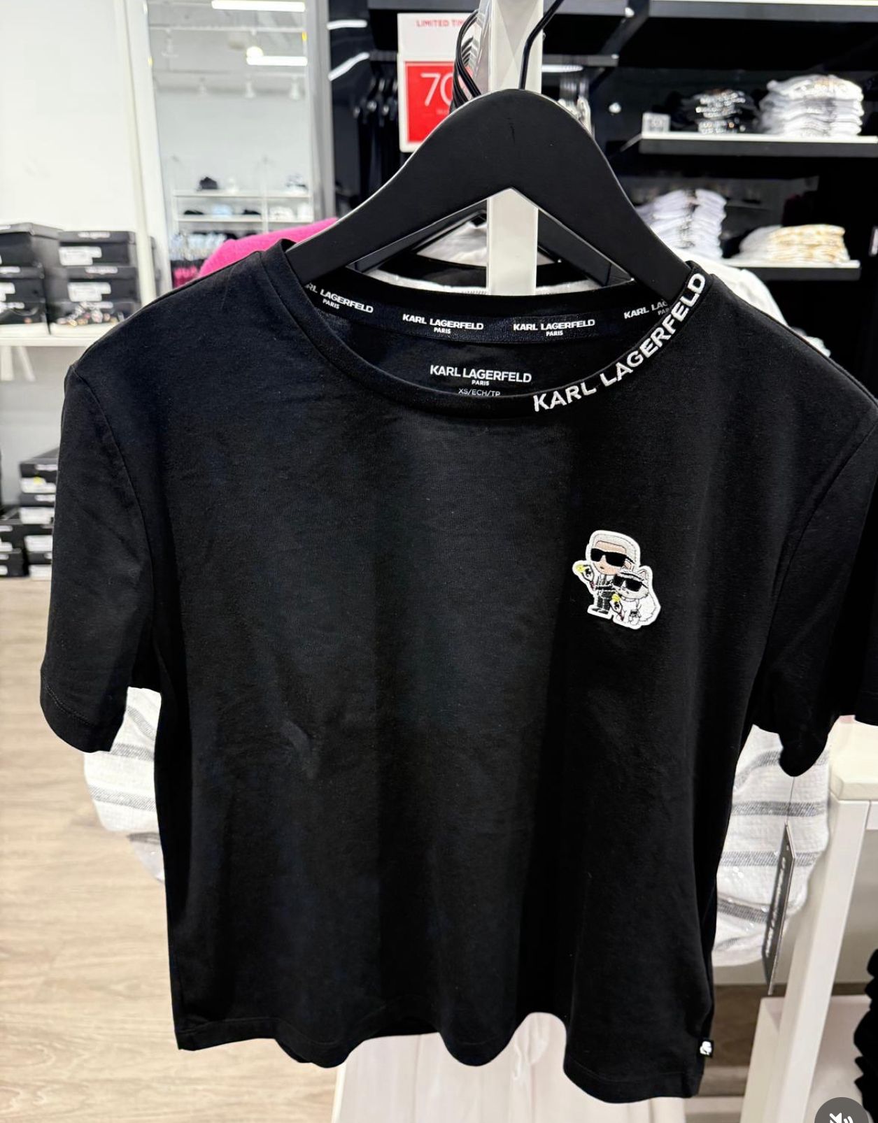WOMENS' Playera Karl Lagerfeld Paris Mujer Casual Corazón