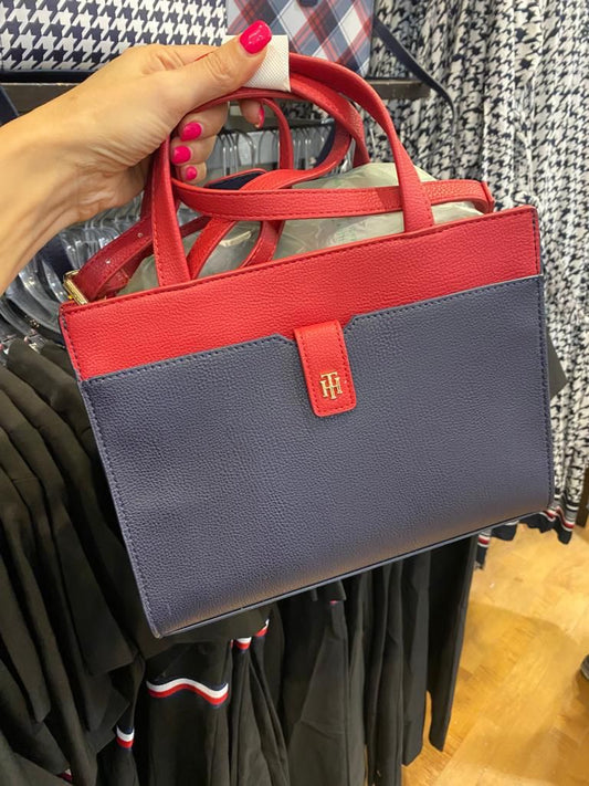 Women's Tommy Hilfiger Iconic Monogram Signature Tote Bags Red – BranDeck  Egypt