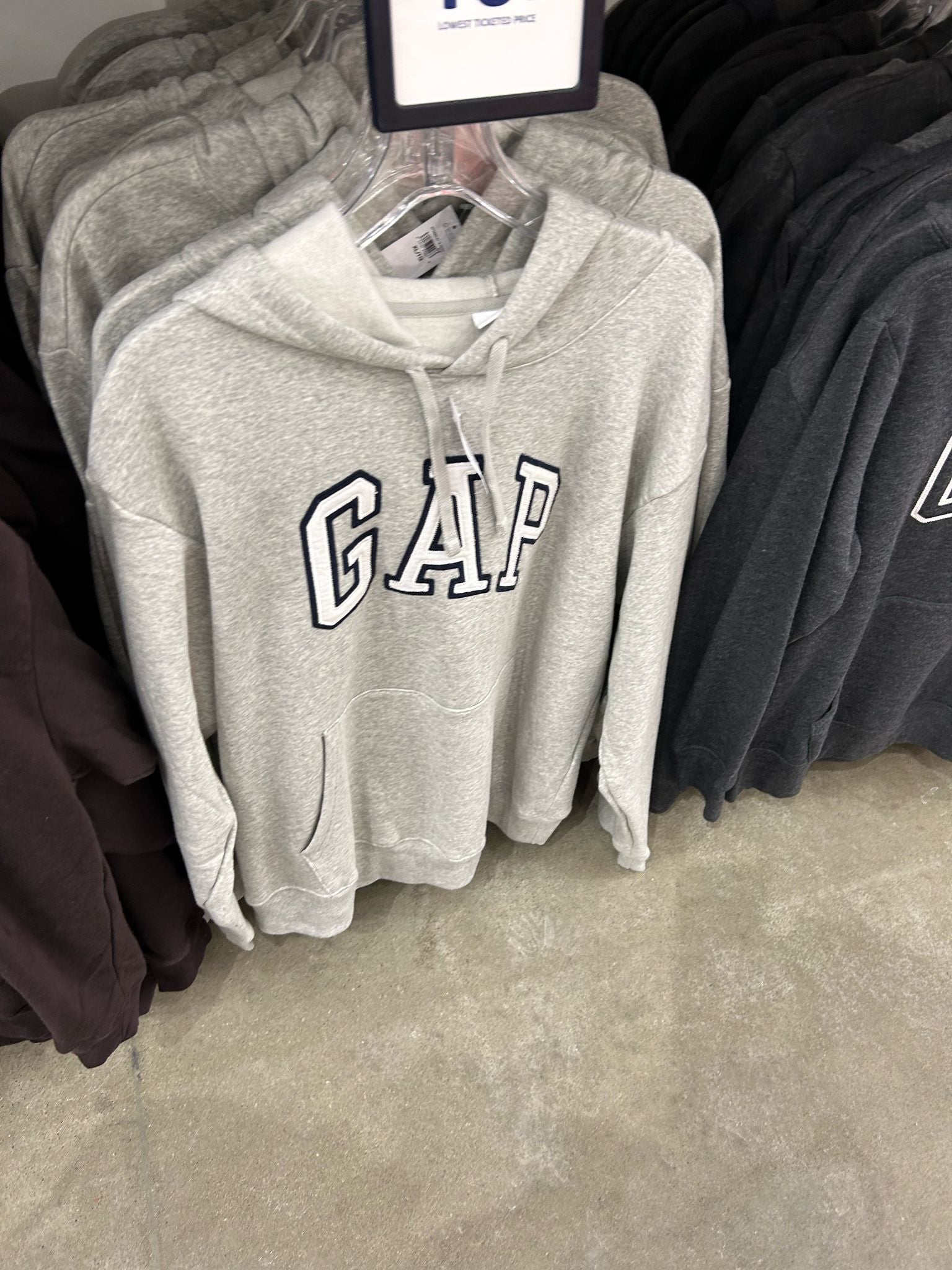 Women Gap Logo Hoodie/GREY