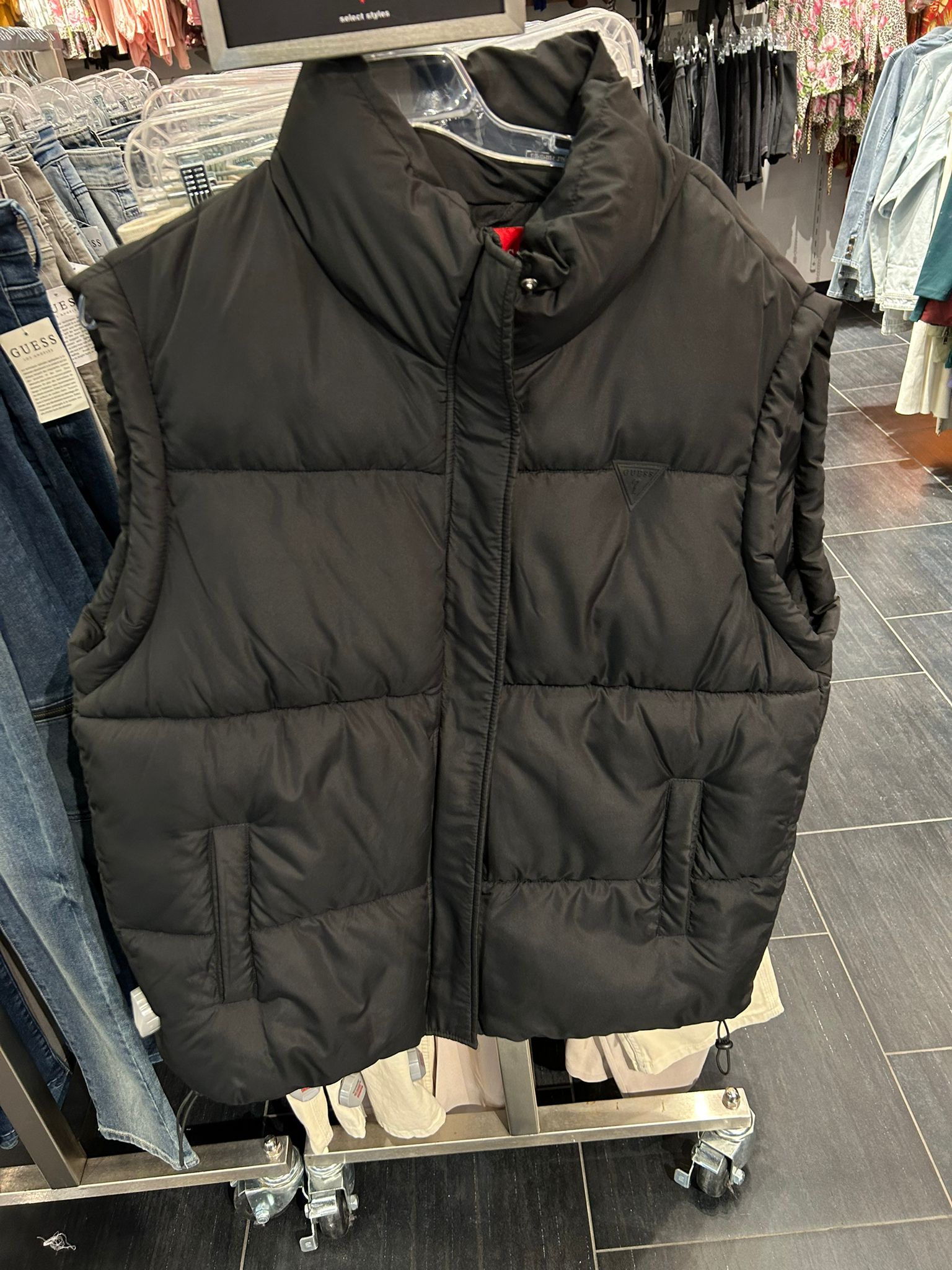 Guess Mens' Osvald Puffer Vest/ Jacket