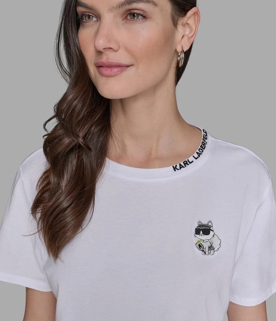 Karl Lagerfeld Paris Womens' MINI KARL LOGO TEE