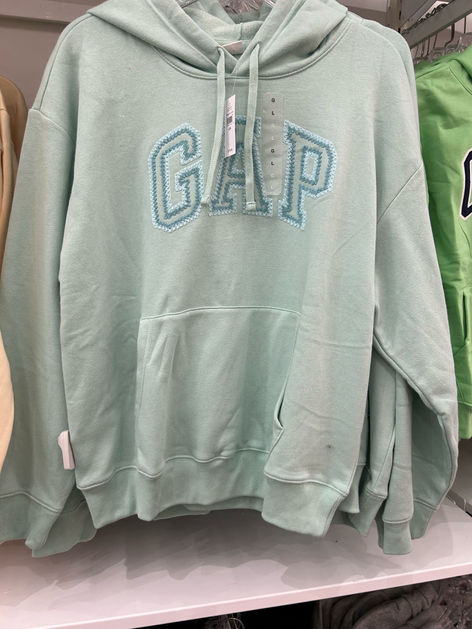 Women Gap Logo Hoodie/aqua glass