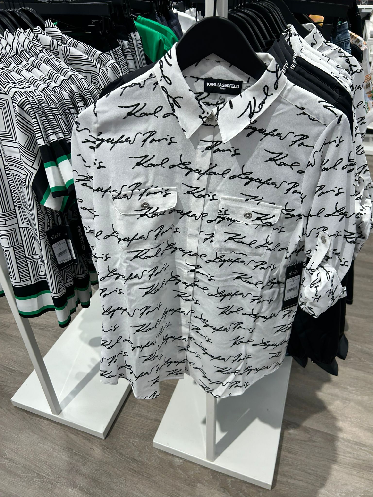 Womens' KARL DUO IN PARIS WHIMSY BLOUSE