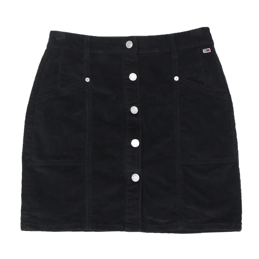 WOMENS' Ladies Tommy Full Button Corduroy Mini Skirt