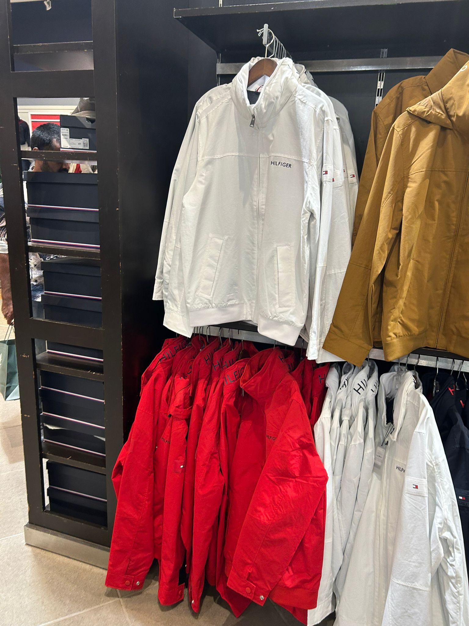 Tommy Mens' Water-Resistant Hooded Regatta Jacket Optic White