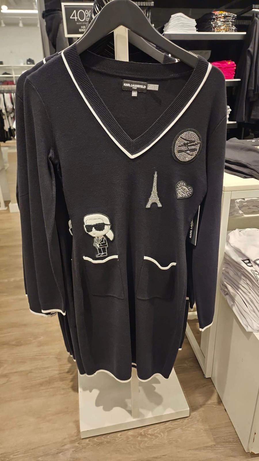 Karl Lagerfeld Women's SWEATER DRESS WITH PATCH