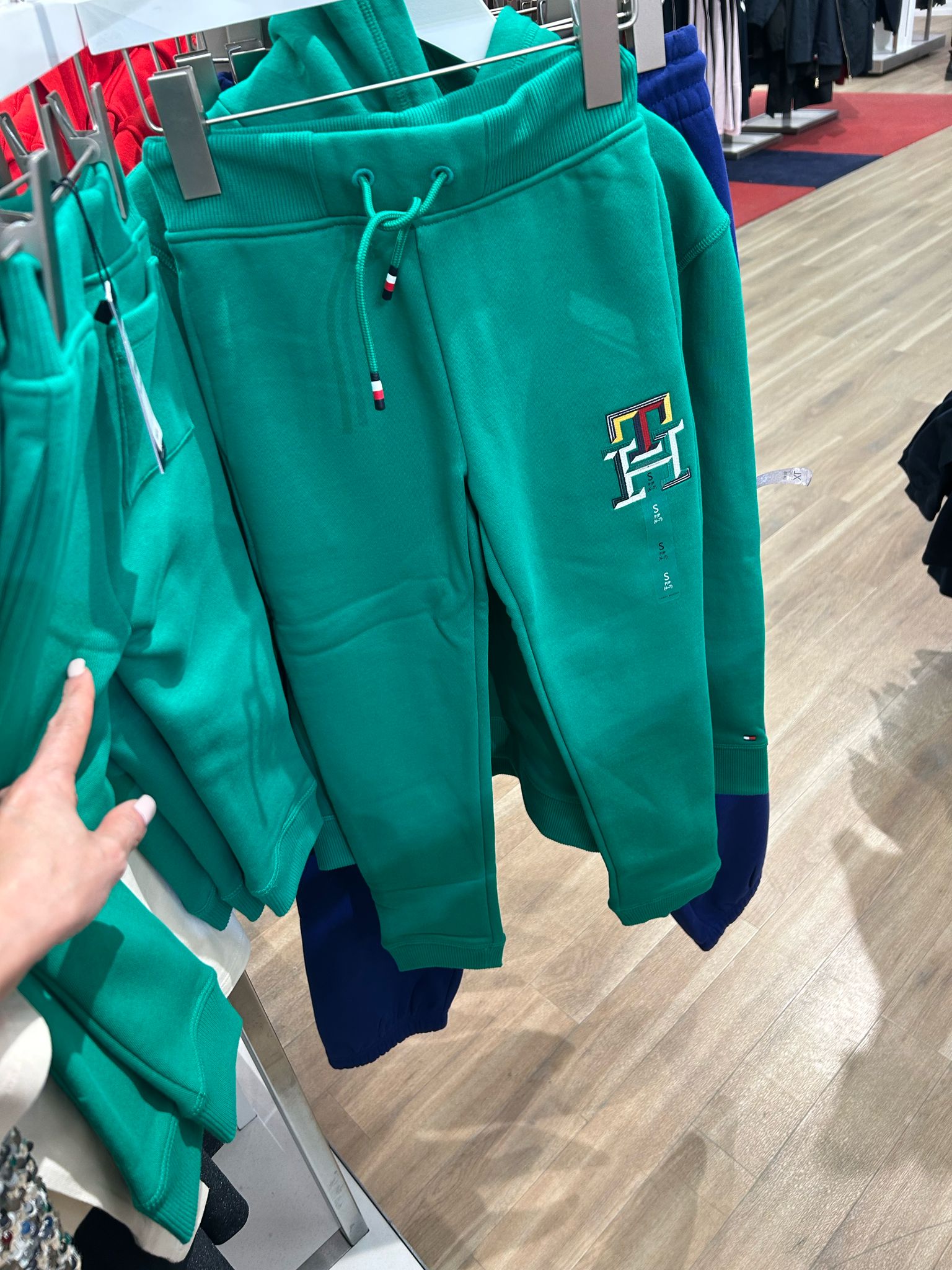 Boys' TH Monogram Embroidery Cuffed Joggers | Tommy