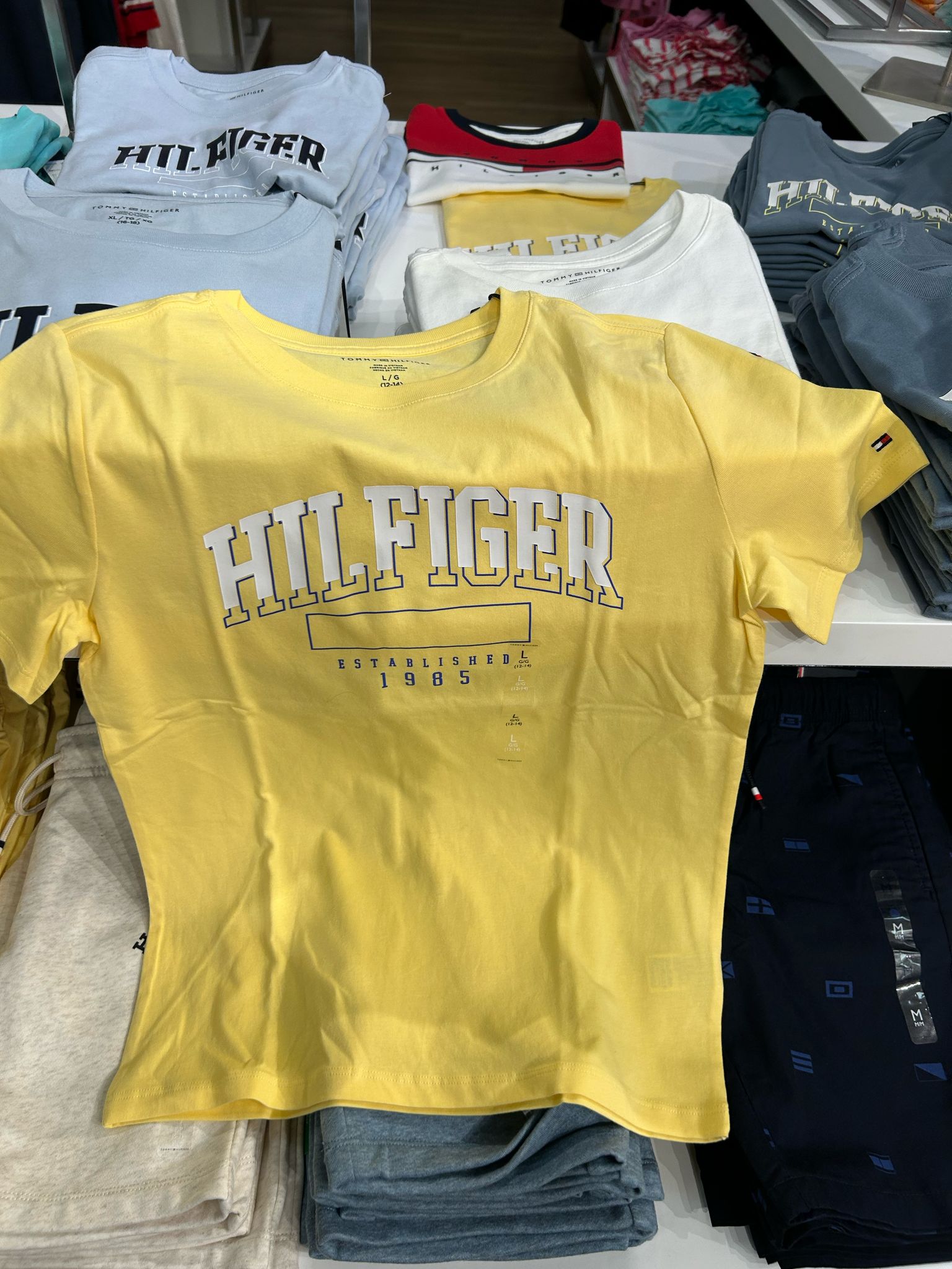 Tommy Hilfiger Boys Yellow Logo T-Shirt