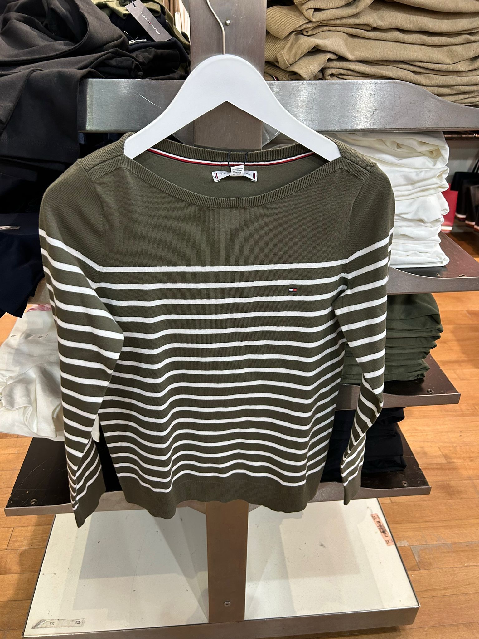 Womens' Tommy Hilfiger Stripe Boatneck Sweater