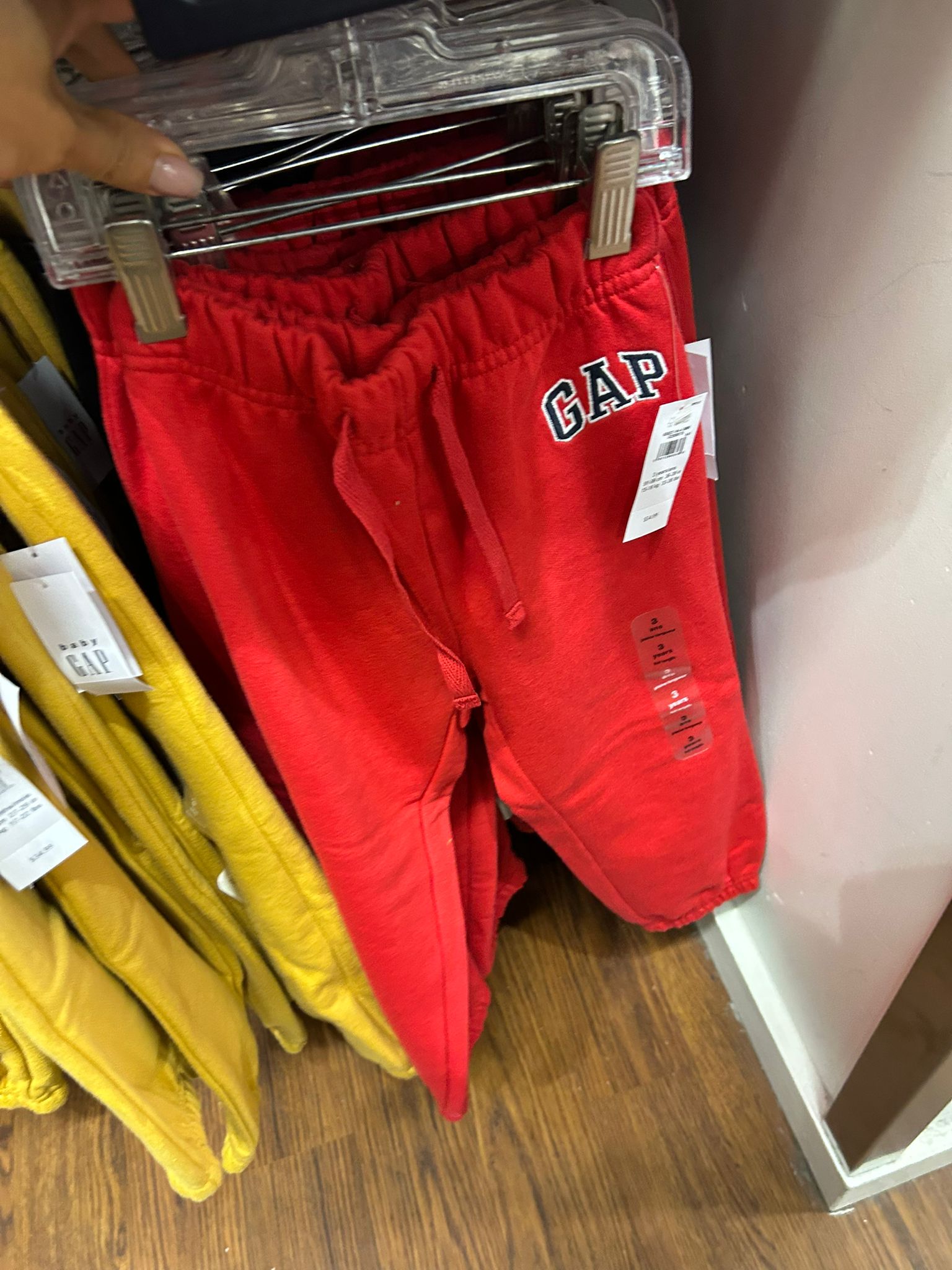 babyboy Gap Relaxed Logo Pull-On Joggers Modern Red