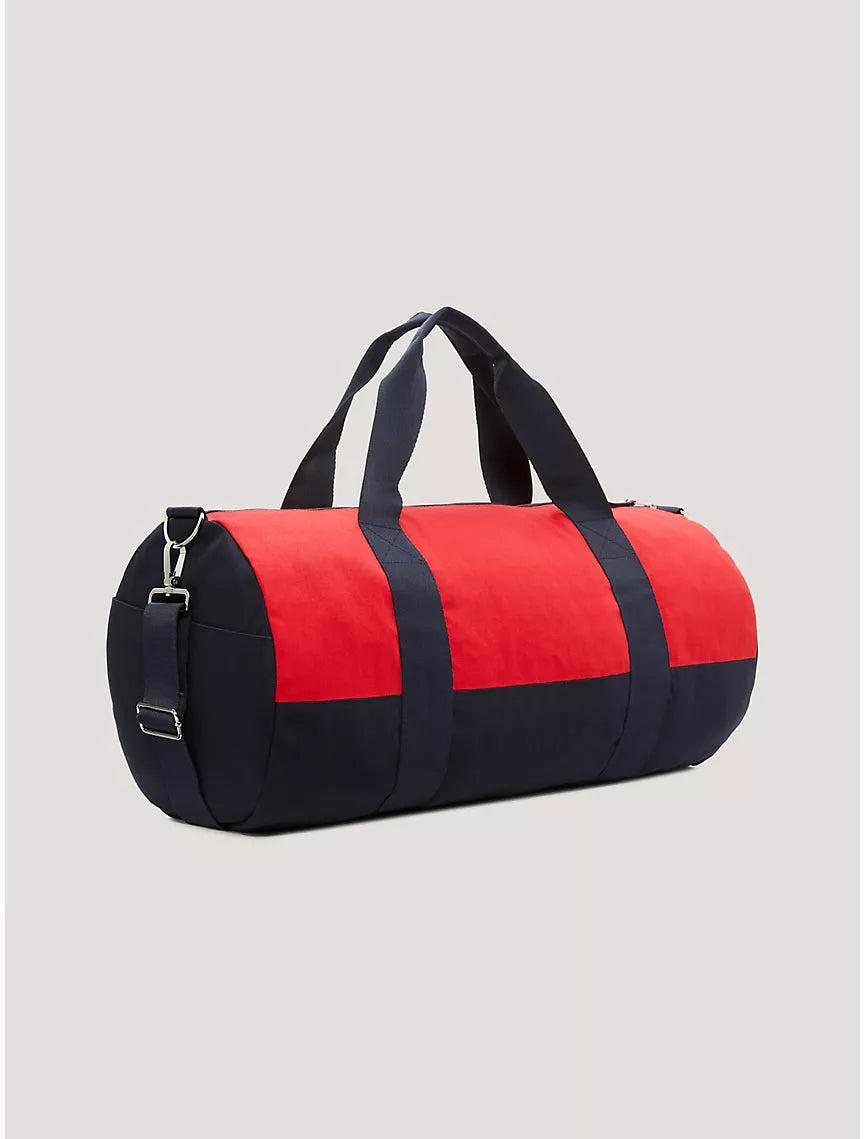 Tommy Hilfiger Tommy Logo Colorblock Canvas Duffle Bag