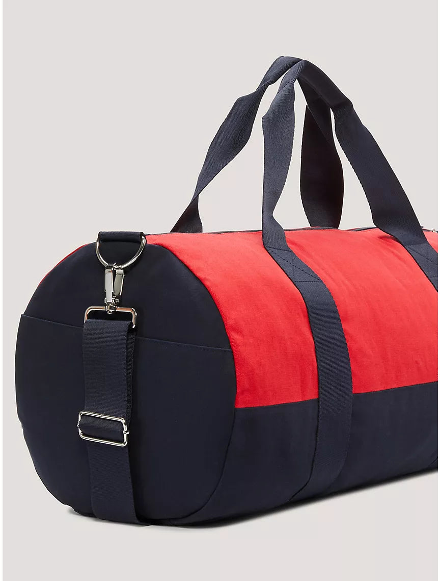 Tommy Hilfiger Tommy Logo Colorblock Canvas Duffle Bag