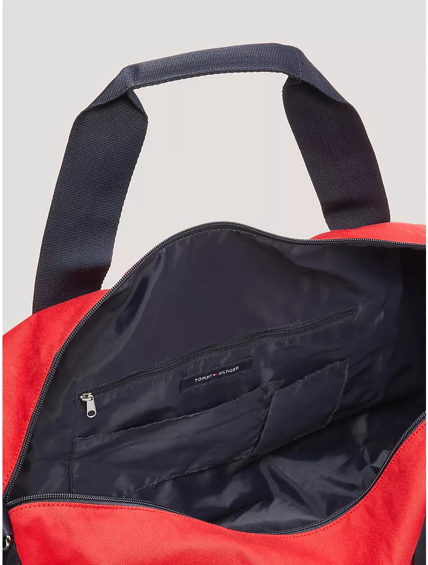 Tommy Hilfiger Tommy Logo Colorblock Canvas Duffle Bag