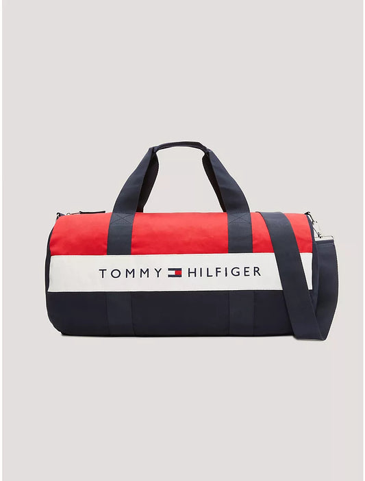 Tommy Hilfiger Tommy Logo Colorblock Canvas Duffle Bag