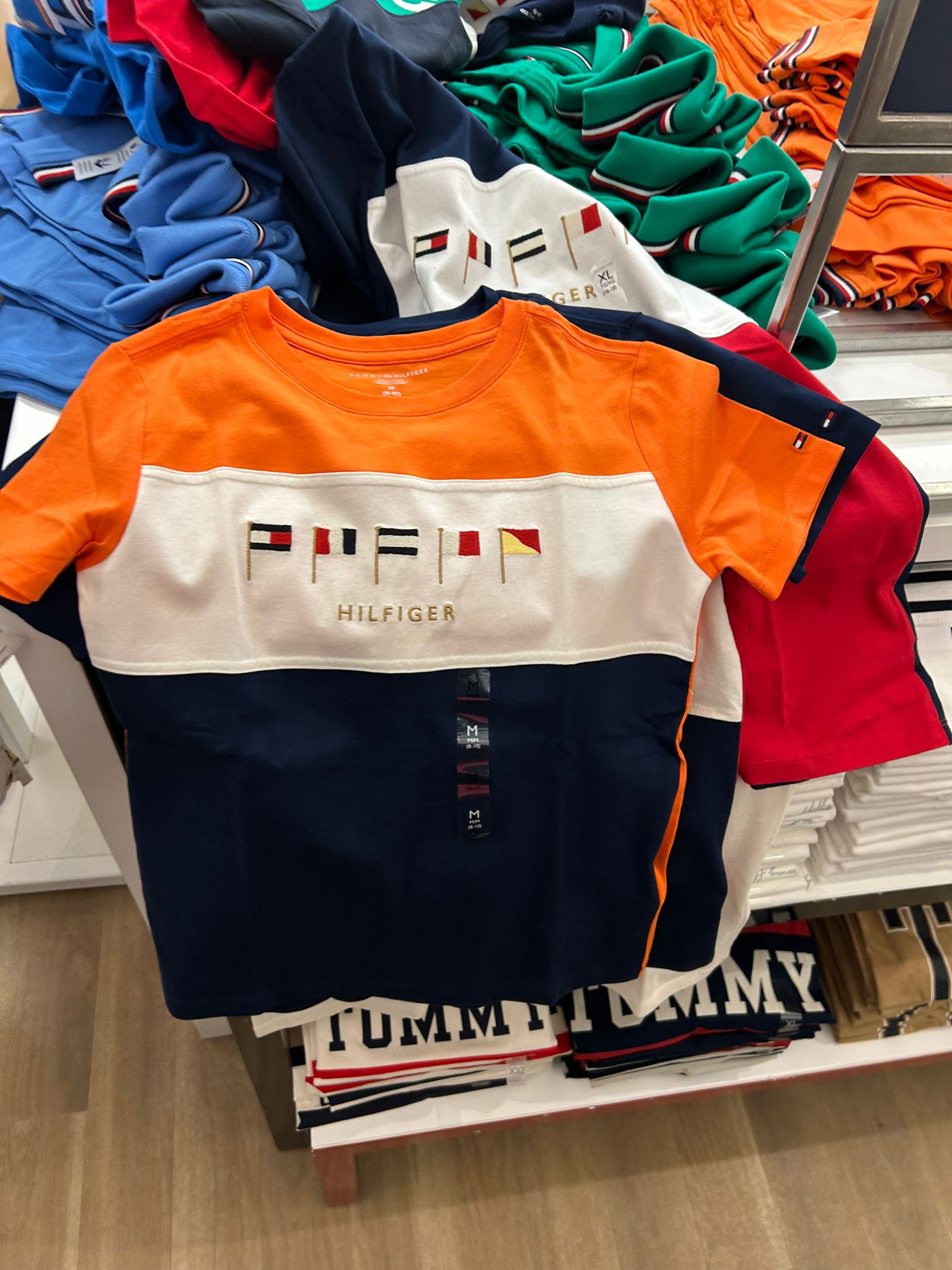 Kids' Multiflag Logo Colorblock T-Shirt-Paradise Lily