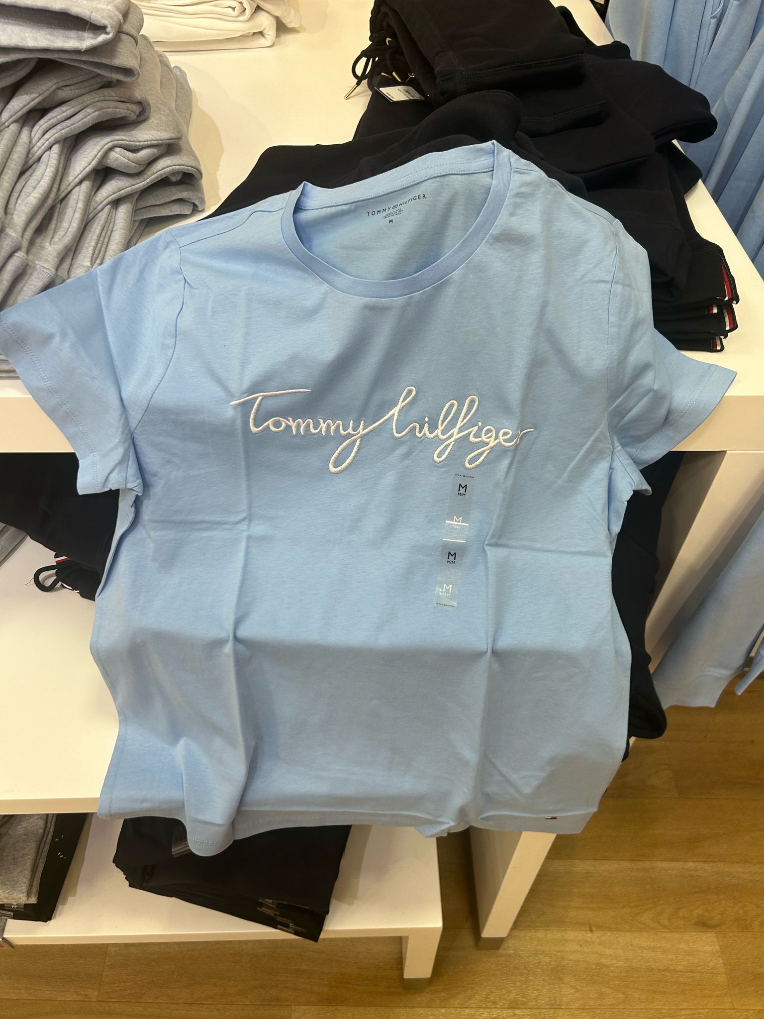 Womens' TOMMY Embroidered Signature Crewneck T-Shirt