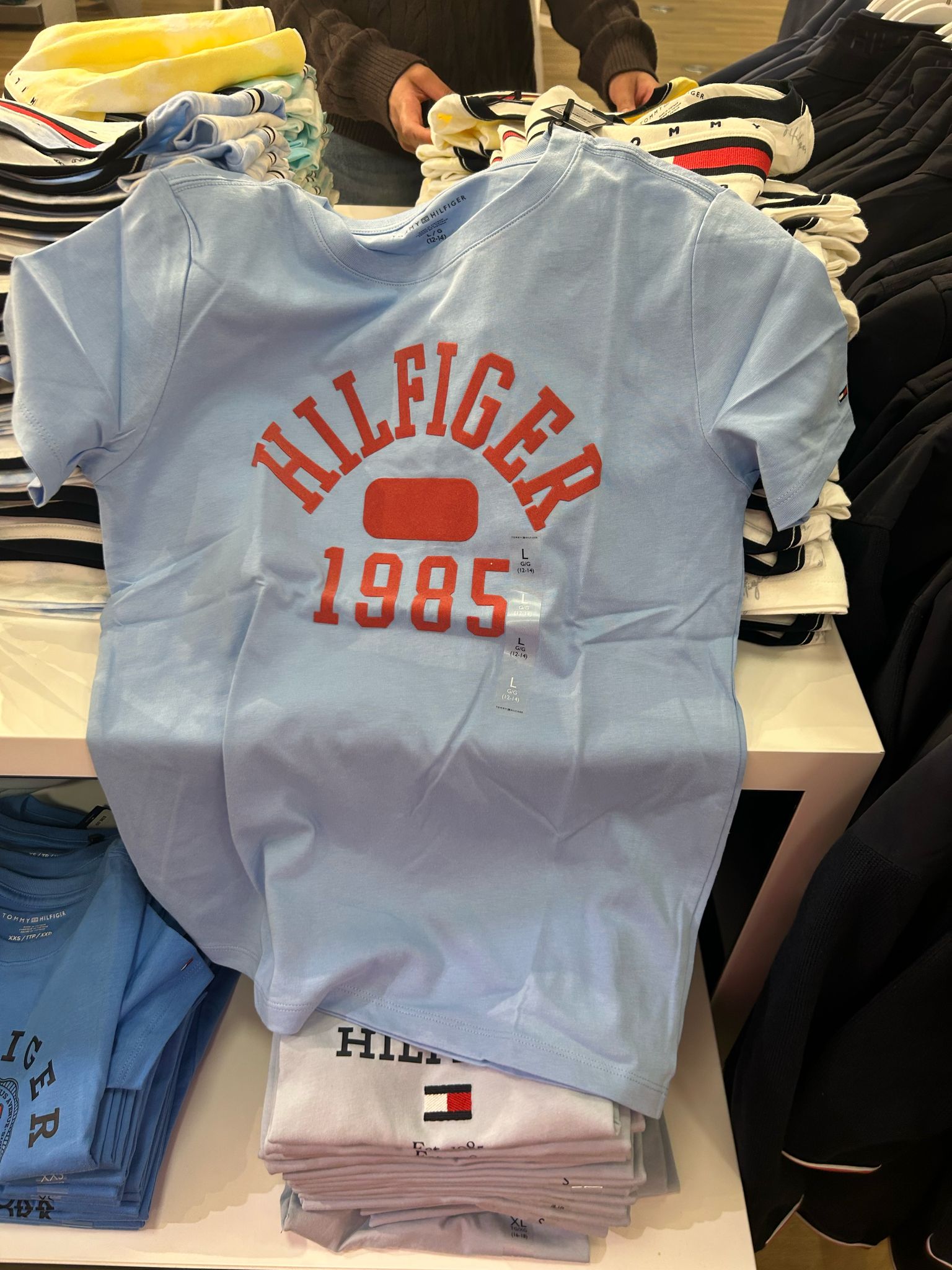 Boys' Tommy Hilfiger 1985 Logo T-Shirt/ Vessel Blue
