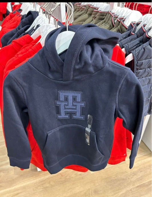 Boys' Tommy Hilfiger-  Kids Logo Sweatshirt- Navy