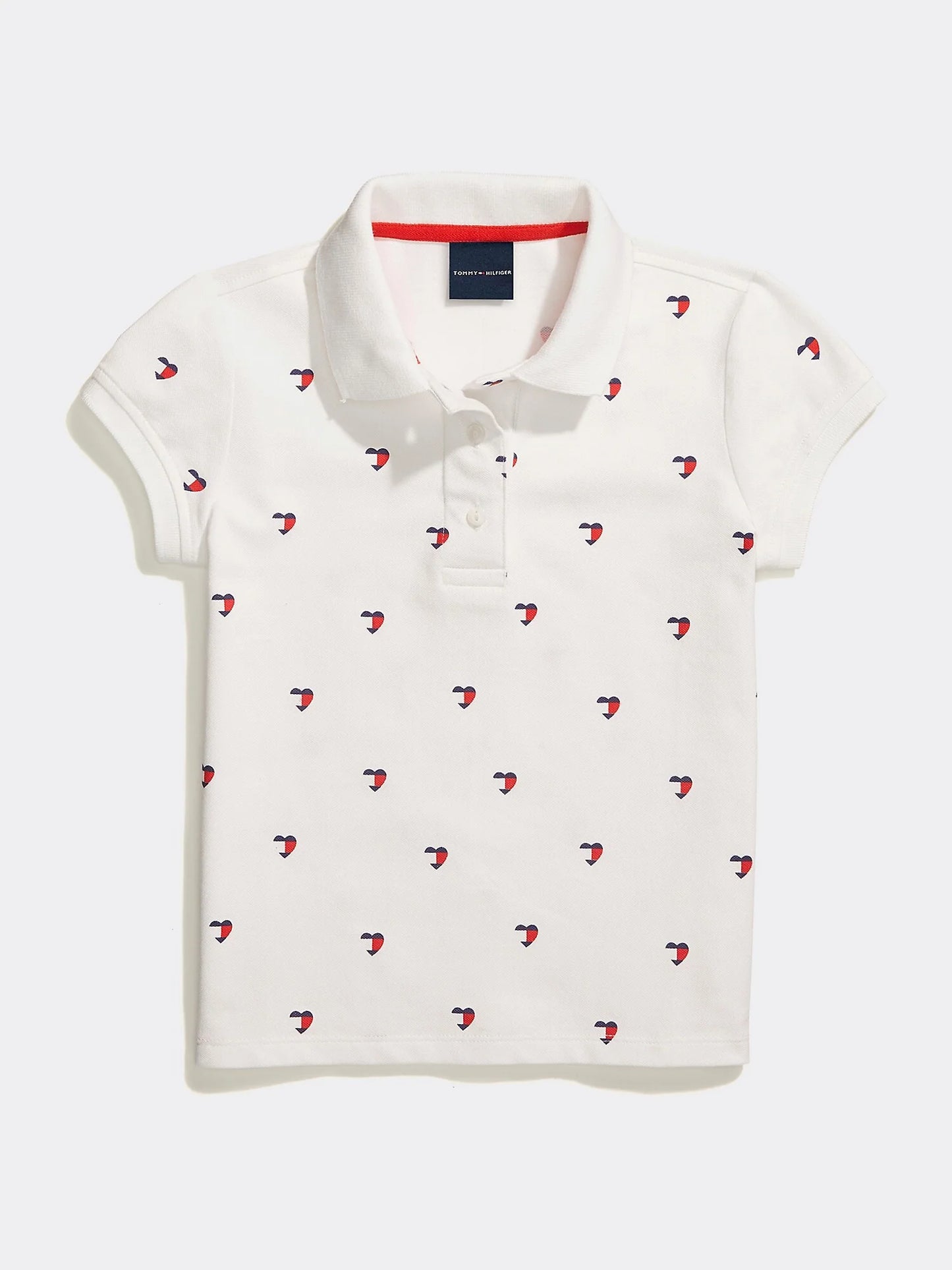 Tommy Hilfiger Danielle Heart Polo (Girls) - White Multi