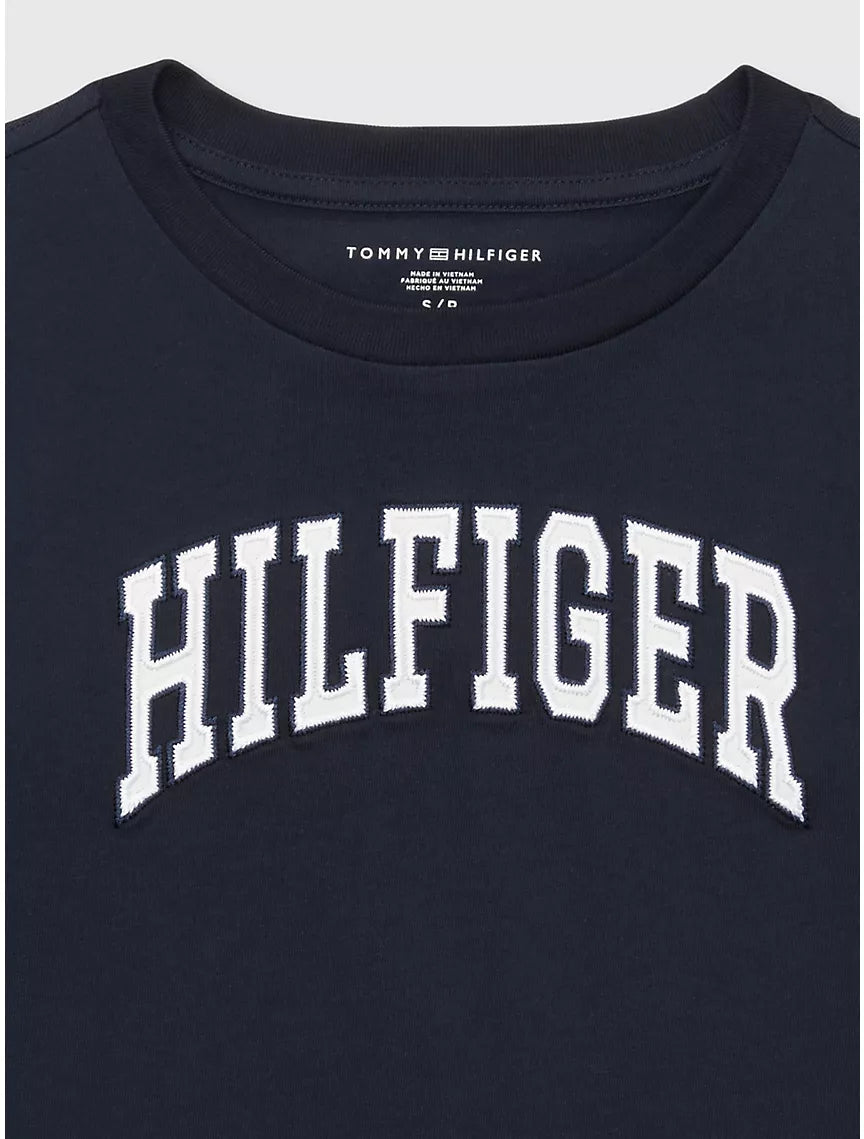 Tommy Hilfiger Kids' Embroidered Varsity T-Shirt - Black