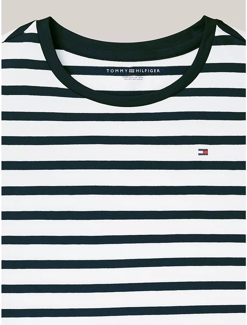 Tommy Hilfiger Kids' Stripe Ruffle T-Shirt - Navy