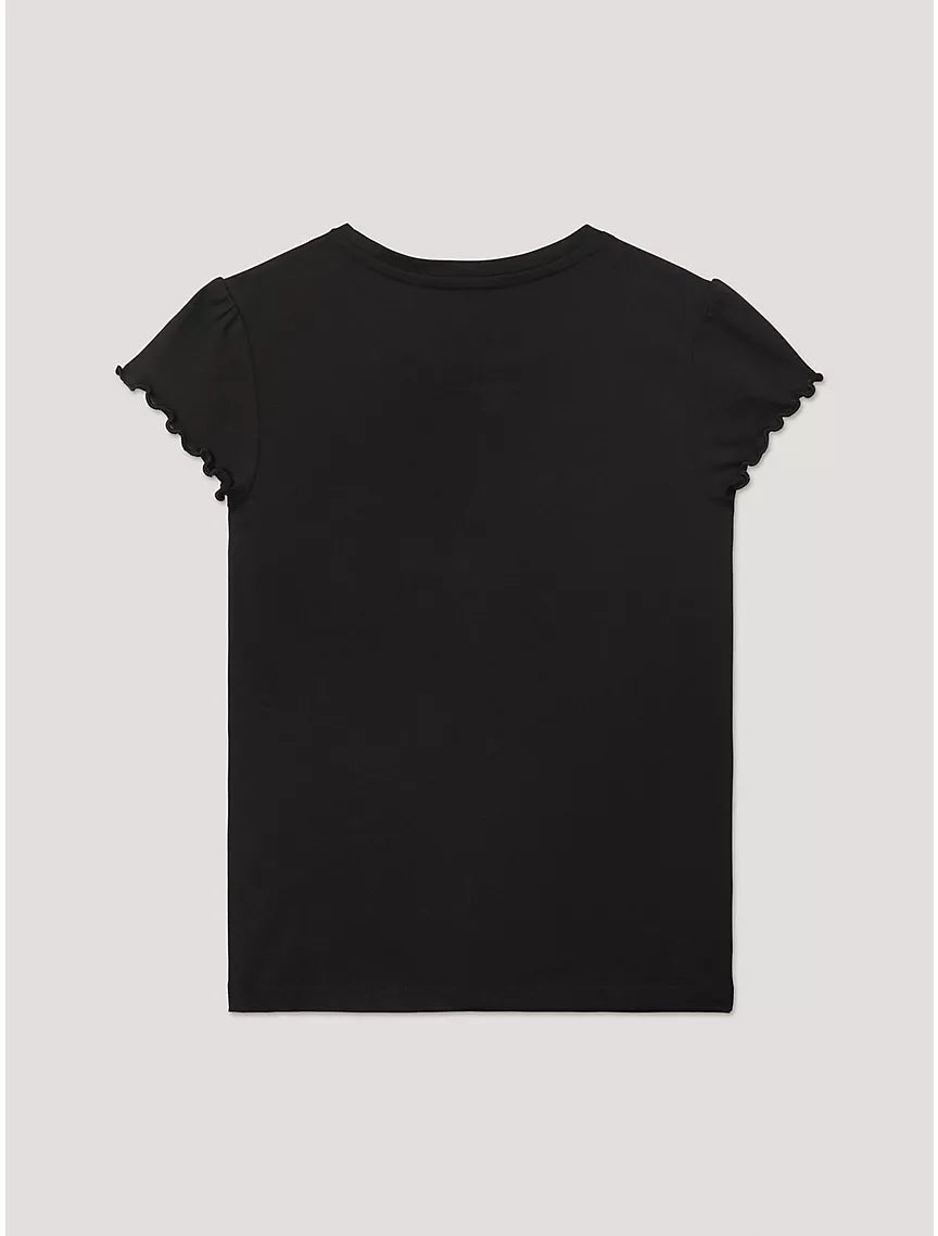 Tommy Hilfiger Kids' Ruffle-Sleeve Top - Black