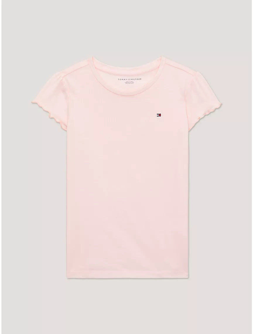 Tommy Hilfiger Kids' Ruffle-Sleeve Top - Pink Dream