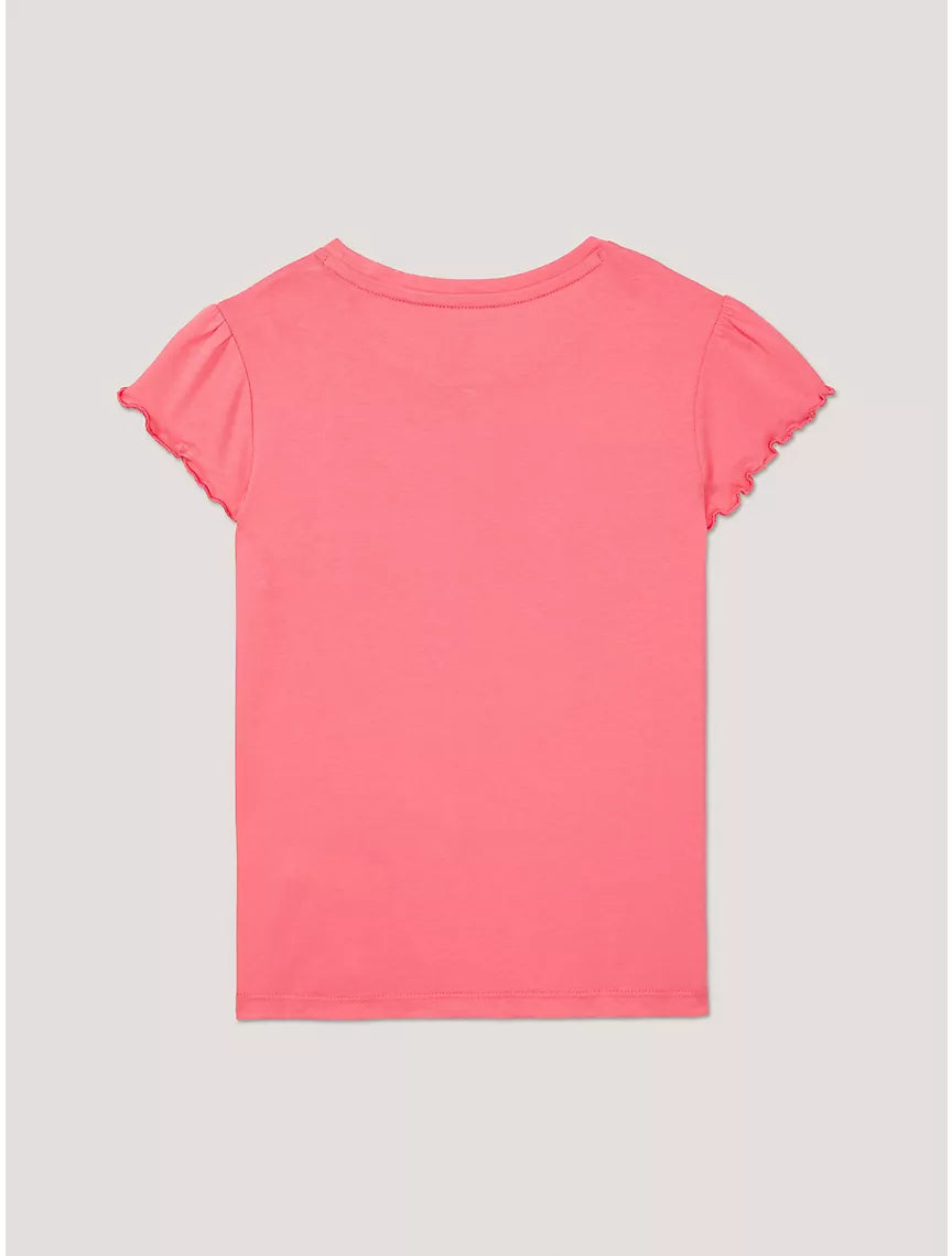 Tommy Hilfiger Kids' Ruffle-Sleeve Top - Glamour Pink