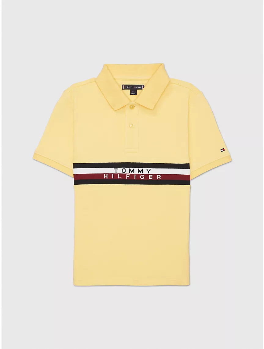 Tommy Hilfiger Kids' Signature Stripe Logo Polo