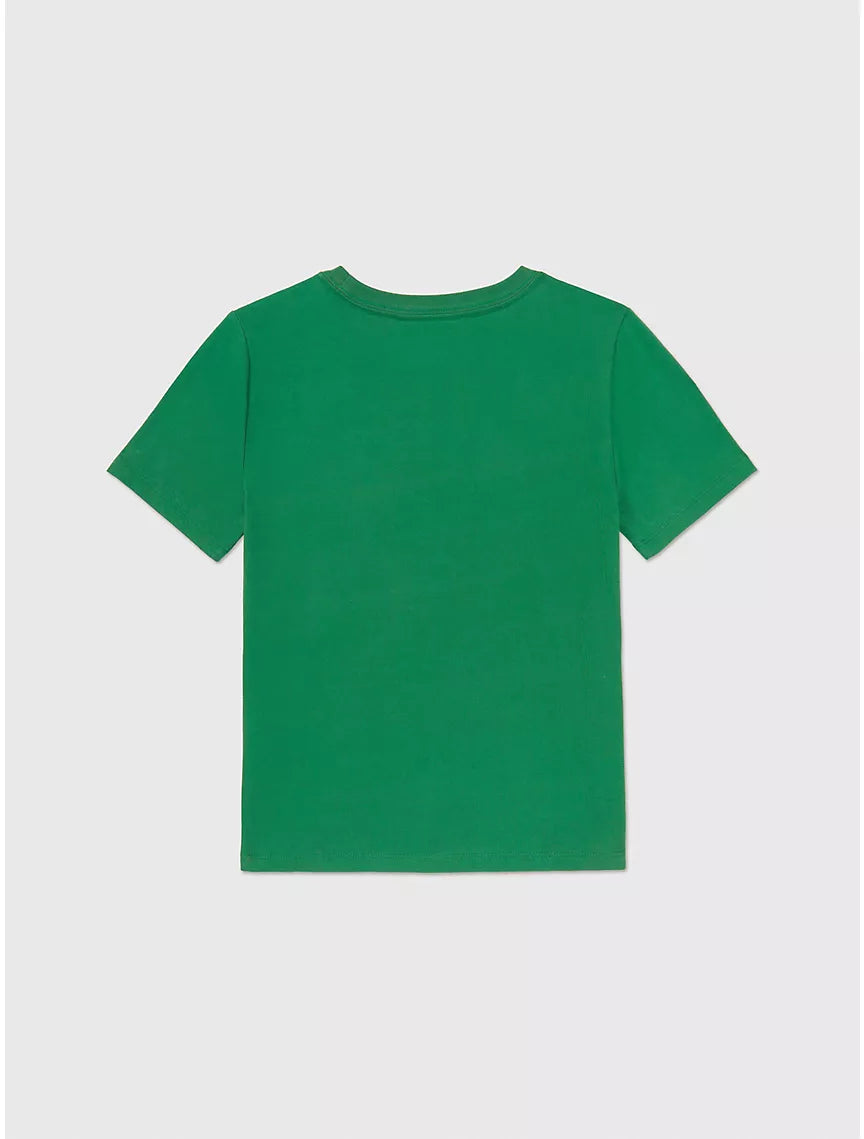 Tommy Hilfiger Kids' Circle Flag Logo T-Shirt - Nouveau Green