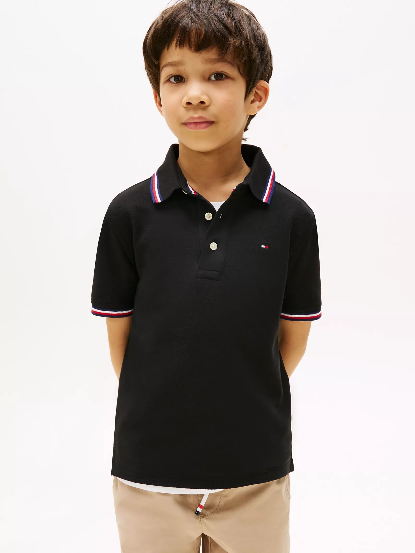 Boys' Tommy Wicking Polo/ Black