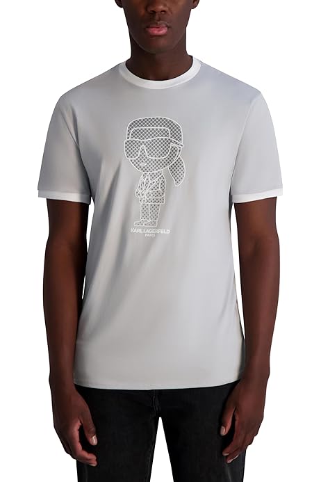 KARL LAGERFELD Men's RUBBERIZED KARL LOGO T-SHIRT