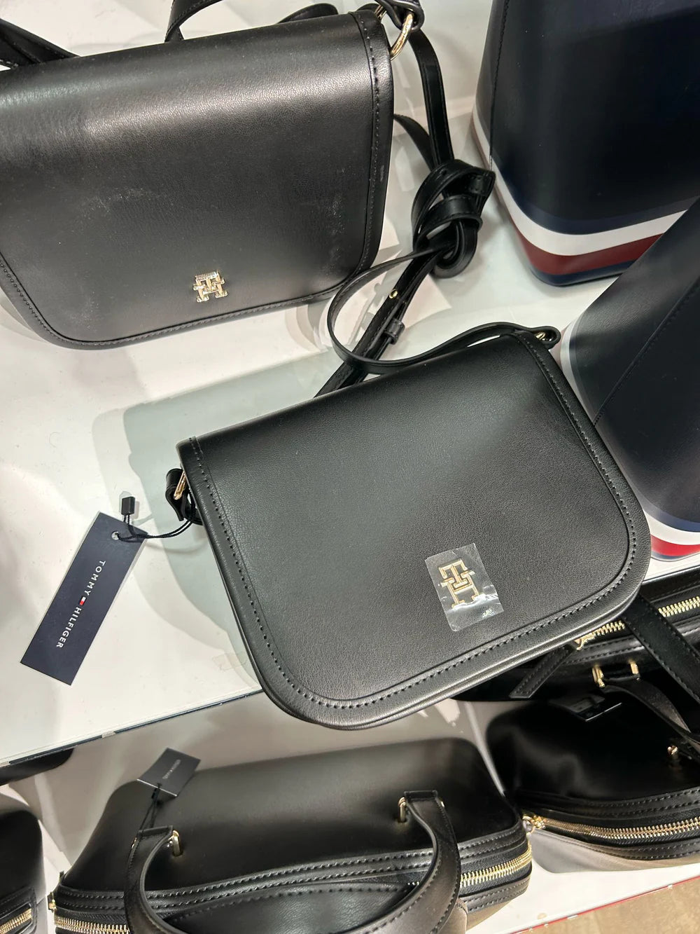 Women Tommy Hilfiger Black Medium Cross Body Bag