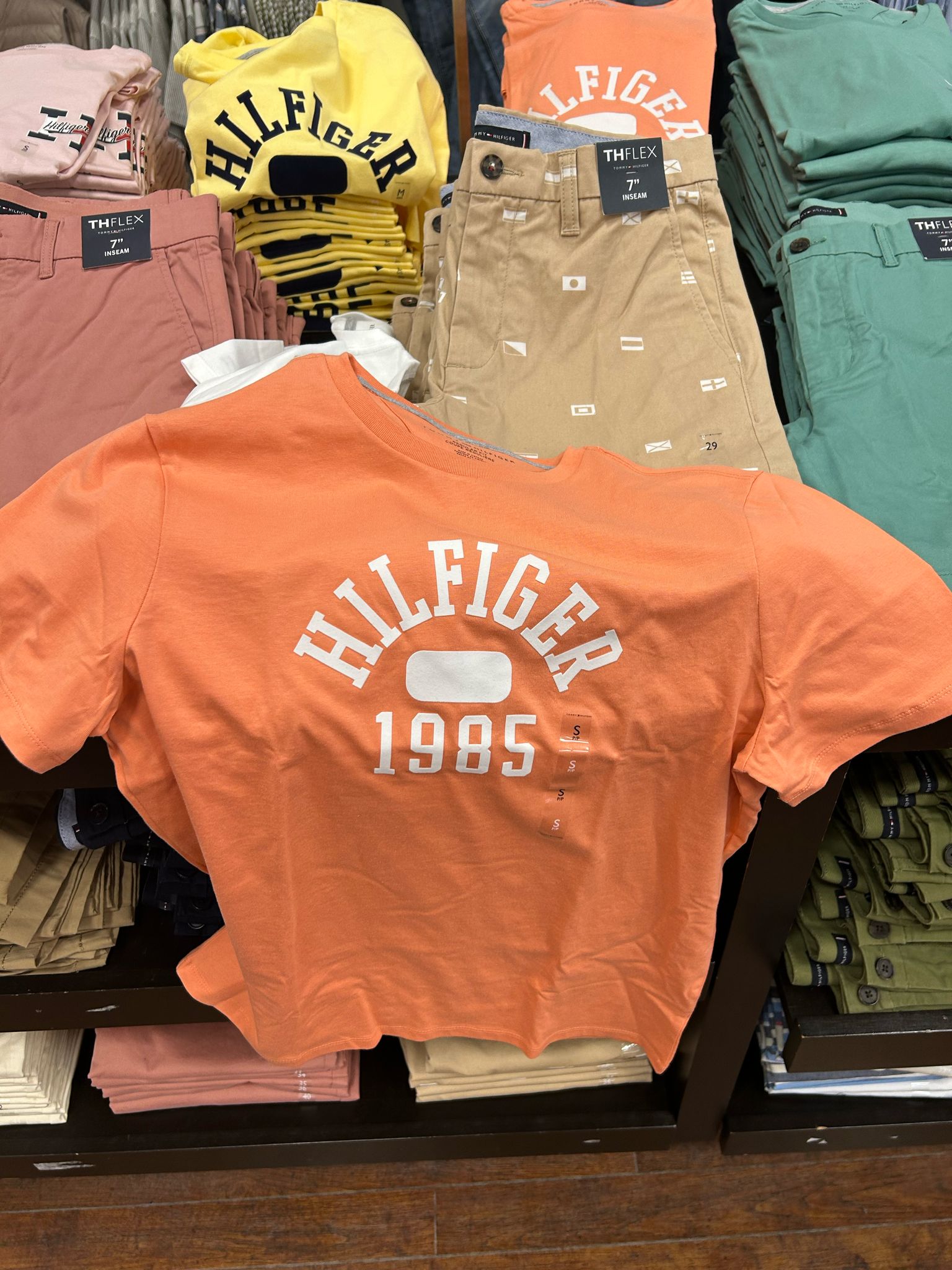 Tommy Men Hilfiger 1985 Logo T-Shirt/Peach Dusk