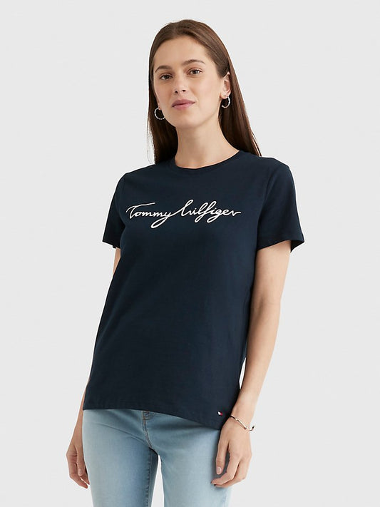 TOMMY HILFIGER SIGNATURE CREWNECK WOMEN T-SHIRT