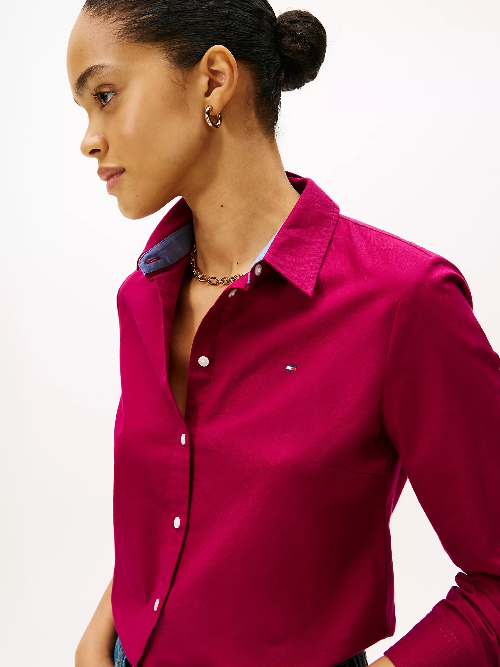 WOMENS' Tommy Regular Fit Stretch Oxford Shirt