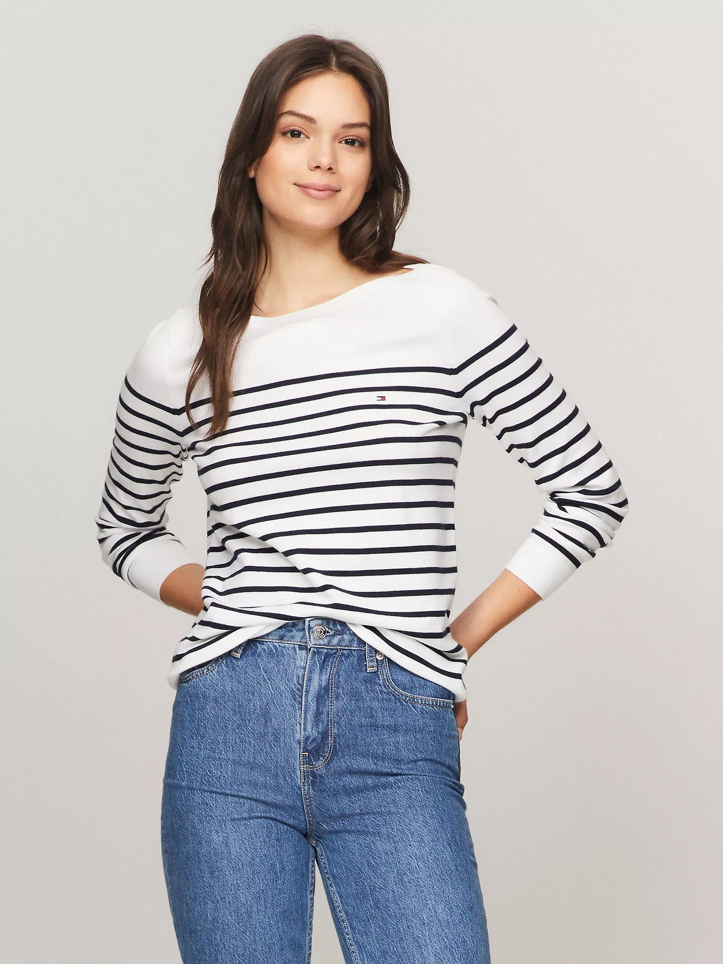 Womens' Tommy Hilfiger Stripe Boatneck Sweater