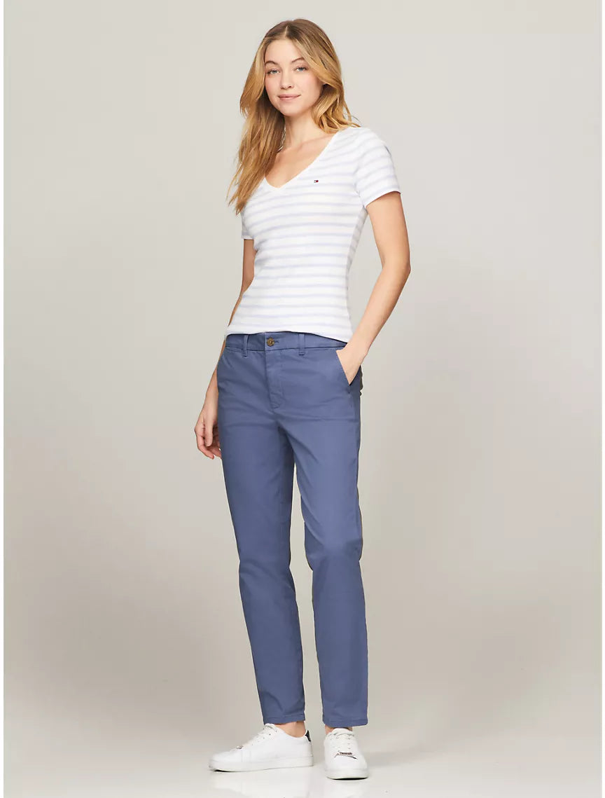 Tommy Hilfiger Solid Slim Fit Chino - Bank Blue