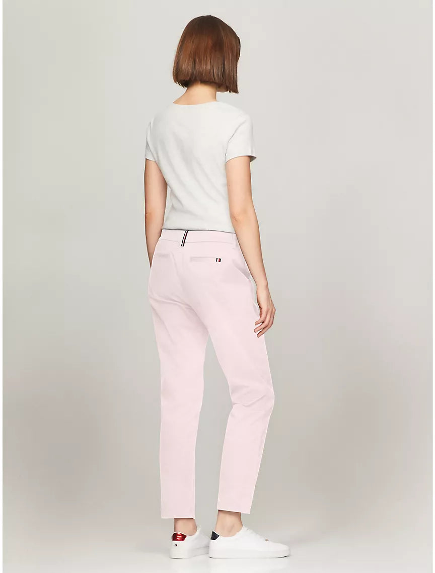 Tommy Hilfiger Solid Slim Fit Chino - Light Pink