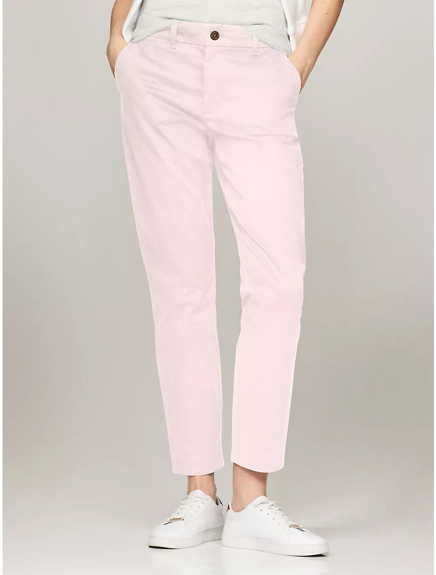 Tommy Hilfiger Solid Slim Fit Chino - Light Pink