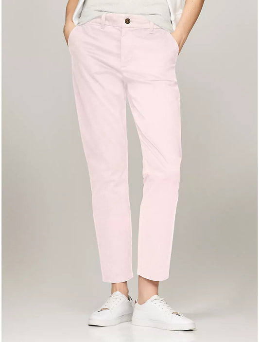 Tommy Hilfiger Solid Slim Fit Chino - Light Pink